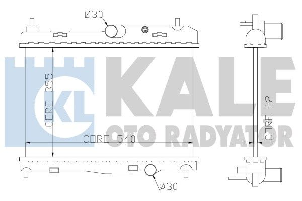 KALE OTO RADYATÖR Радиатор, охлаждение двигателя 356100